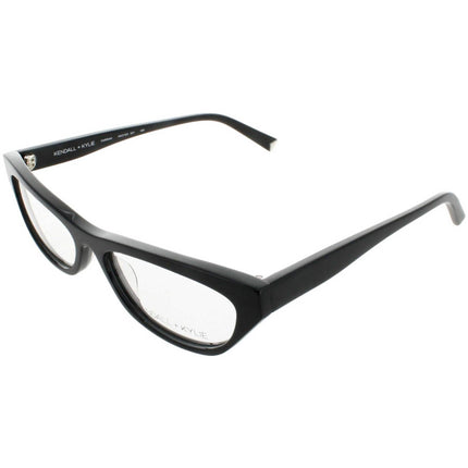 Kendall + Kylie Women's Eyeglasses - Black Acetate Frame Demo Lens | KKO163G FARRAH 1 ,