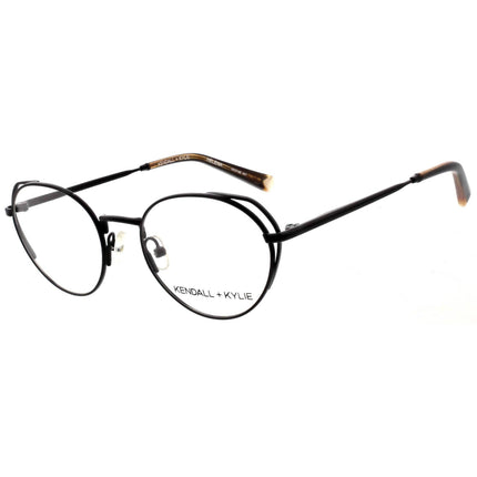 Kendall + Kylie Women's Eyeglasses - Black Metal Frame Demo Lens | KKO142 HELENA 1 ,