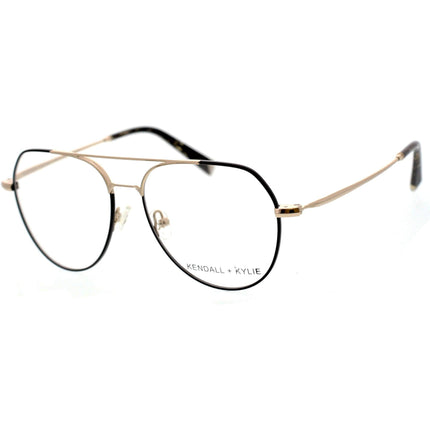 Kendall + Kylie Women's Eyeglasses - Black Metal Frame Demo Lens | KKO199 GABBY 1 ,