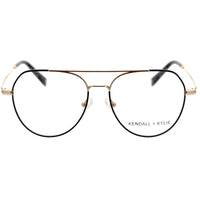 Kendall + Kylie Women's Eyeglasses - Black Metal Frame Demo Lens | KKO199 GABBY 1 ,
