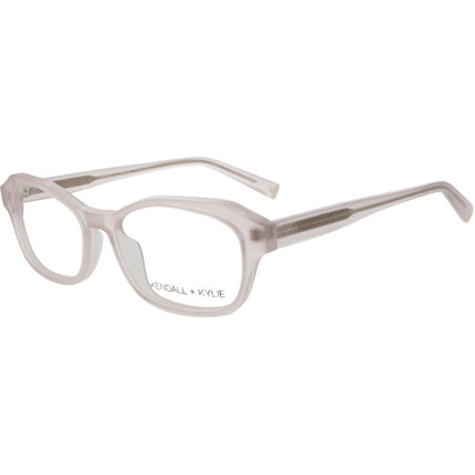 Kendall + Kylie Women's Eyeglasses - Blush Cloud Acetate Frame Demo Lens | KKO172 678 ,