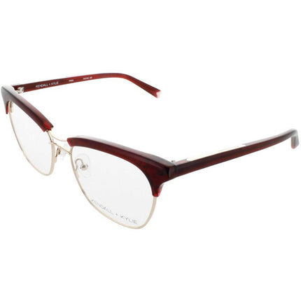 Kendall + Kylie Women's Eyeglasses - Burgundy Frame Demo Lens | KKO109G PIPER 605 ,
