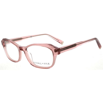 Kendall + Kylie Women's Eyeglasses - Burnt Blush Crystal Acetate Frame | KKO172 651 ,