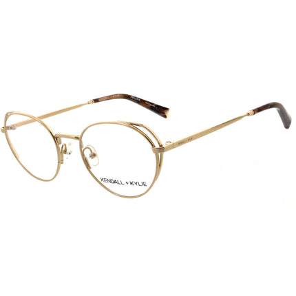 Kendall + Kylie Women's Eyeglasses - Classic Gold Frame Demo Lens | KKO142 HELENA 770 ,
