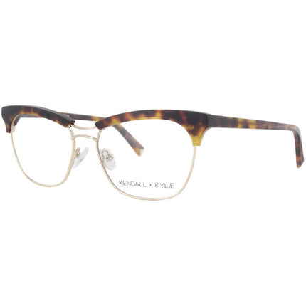 Kendall + Kylie Women's Eyeglasses - Dark Tortoise Cat Eye Frame | KKO109 PIPER 215 ,