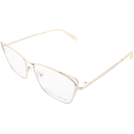 Kendall + Kylie Women's Eyeglasses - Gold Cat Eye Shape Frame Demo Lens | KKO181G 246 ,