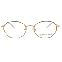 Kendall + Kylie Women's Eyeglasses - Light Gold Frame Demo Lens | KKO162 ALANA 718 ,