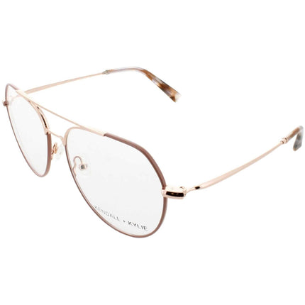 Kendall + Kylie Women's Eyeglasses - Nude Metal Frame Demo Lens | KKO199G GABBY 290 ,