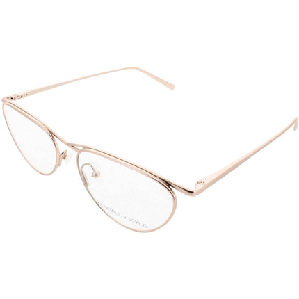 Kendall + Kylie Women's Eyeglasses - Satin Rose Gold Frame Demo Lens | KKO180 780 ,