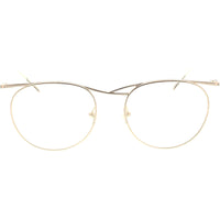 Kendall + Kylie Women's Eyeglasses - Shiny Gold Metal Frame Demo Lens | KKO194 ALI 719 ,