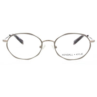 Kendall + Kylie Women's Eyeglasses - Silver Metal Frame Demo Lens | KKO162 ALANA 45 ,