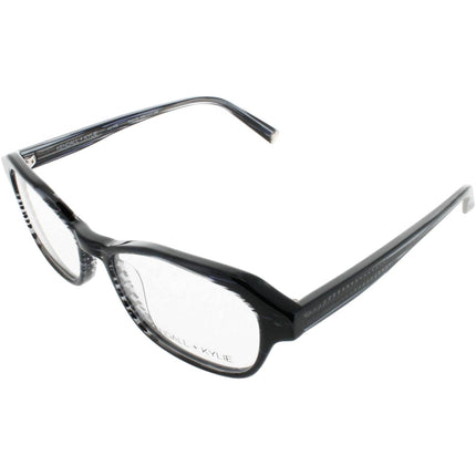 Kendall + Kylie Women's Eyeglasses - Striped Black Acetate Frame | KKO172G ASTRID 19 ,