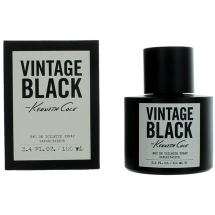 Kenneth Cole Men's EDT Spray - Vintage Black Oak, Cedarwood, Musk Base Notes, 3.4 oz ,