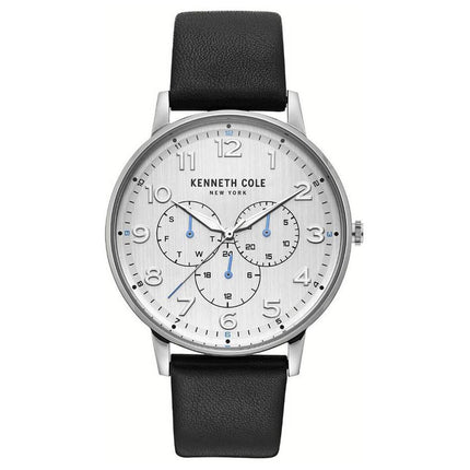 Kenneth Cole Men's Quartz Watch - Dress Sport Silver Dial Black Strap | KC50801004 ,