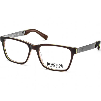 Kenneth Cole Reaction Men's Eyeglasses - Dark Brown/Grey Plastic Frame | KC0790 050 ,