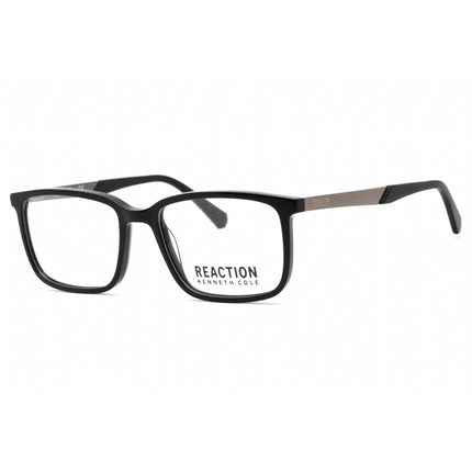 Kenneth Cole Reaction Men's Eyeglasses - Shiny Black Plastic Rectangular | KC0821 001 ,