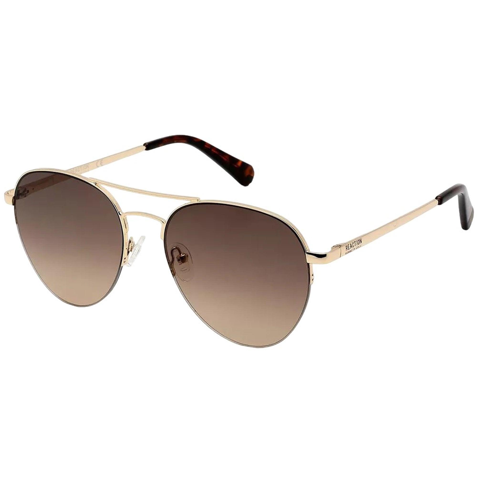 Kenneth Cole Reaction Men's Sunglasses - Brown Lens Gold Pilot