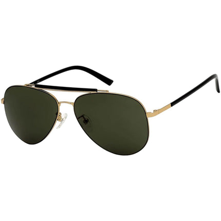 Kenneth Cole Reaction Men's Sunglasses - Full Rim Gold and Black Frame | KC2815 32N ,
