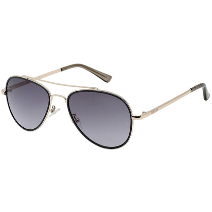 Kenneth Cole Reaction Men's Sunglasses - Gold and Black Metal Pilot Frame | KC2837 32B ,