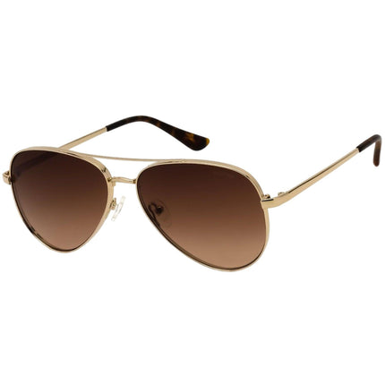Kenneth Cole Reaction Men's Sunglasses - Gold Metal Aviator Shape Frame | KC2829 32F ,
