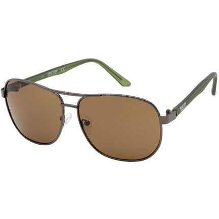 Kenneth Cole Reaction Men's Sunglasses - Matte Gunmetal Metal Pilot Frame | KC2905 08E ,