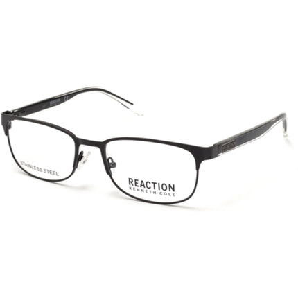 Kenneth Cole Reaction Unisex Eyeglasses - Clear Lens Matte Black Frame | KC0801 002 ,