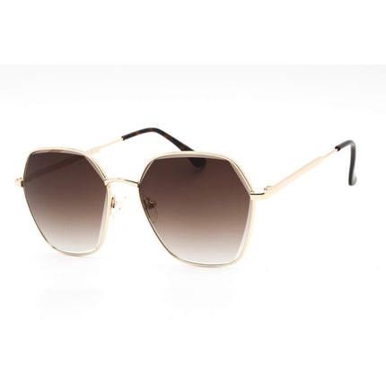 Kenneth Cole Reaction Unisex Sunglasses - Gradient Lens Gold Geometric | KC1389 32F ,