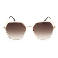 Kenneth Cole Reaction Unisex Sunglasses - Gradient Lens Gold Geometric | KC1389 32F ,