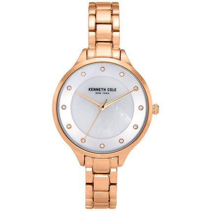 Kenneth Cole Women's Crystal Watch - Classic Quartz Rose Gold Bracelet | KC50940002 ,