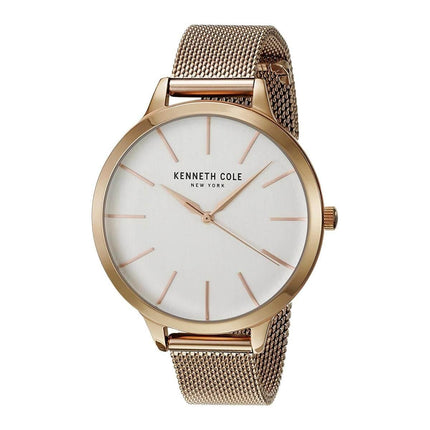 Kenneth Cole Women's Mesh Bracelet Watch - Classic Rose Gold Steel | KC15056014 ,