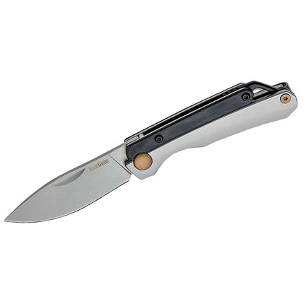 Kershaw Folding Knife - Esteem Black and Silver Handle with Lanyard Hole | KW2032 ,