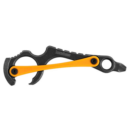 Kershaw Multi-Tool - Downforce 3.5 inch Overall Black Finish Keychain | KW8820X ,