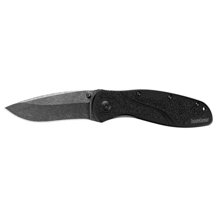 Kershaw Pocket Knife - Blur BlackWash Drop Point with Inset Liner Lock | KW1670BW ,