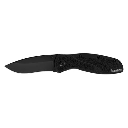 Kershaw Pocket Knife - Blur Plain Edge Steel Blade with Inset Liner Lock | KW1670BLK ,