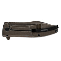 Kershaw Pocket Knife - Boilermaker Drop Point Plain Edge Blade Frame Lock | KW3475 ,
