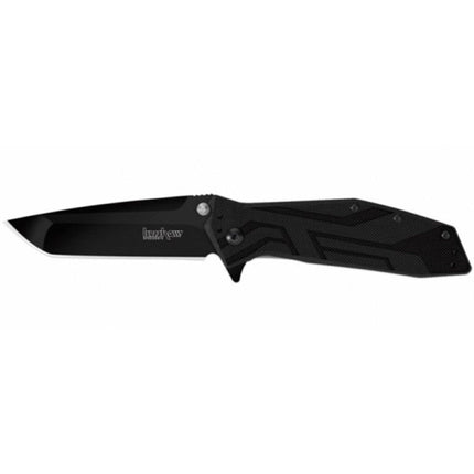 Kershaw Pocket Knife - Brawler Black Glass-filled Nylon Handle Tanto Blade | 1990 ,