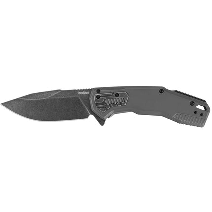 Kershaw Pocket Knife - Cannonball BlackWash Drop Point Blade Frame Lock | KW2061 ,