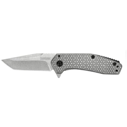 Kershaw Pocket Knife - Cathode Stainless Steel Handle American Tanto Blade | 1324 ,