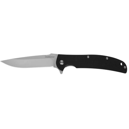 Kershaw Pocket Knife - Chill Drop Point Plain Blade Black Handle Folder | KW3410 ,