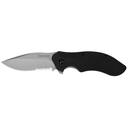 Kershaw Pocket Knife - Clash Partially Serrated Edge Blade Black Handle | KW1605ST ,