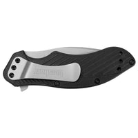 Kershaw Pocket Knife - Clash Partially Serrated Edge Blade Black Handle | KW1605ST ,