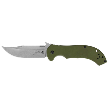 Kershaw Pocket Knife - CQC-10K Bowie Plain Edge Steel Blade Frame Lock | KW6030 ,