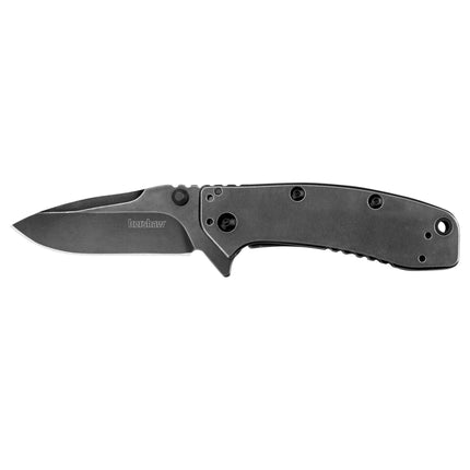 Kershaw Pocket Knife - Cryo II BlackWash Drop Point Blade with Frame Lock | KW1556BW ,