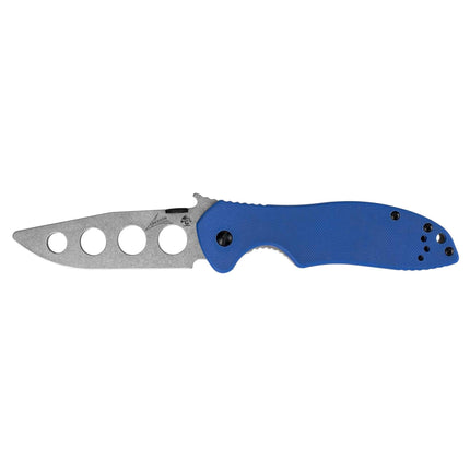 Kershaw Pocket Knife - E-Train Drop Point Blade Blue Handle Training | KW6034TRAINER ,