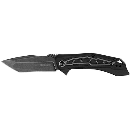 Kershaw Pocket Knife - Flatbed Silver and Black G10 Handle Liner Lock Type | KW1376 ,