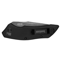 Kershaw Pocket Knife - Launch 1 BlackWash Drop Point Steel Blade Automatic | KW7100BW ,