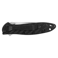 Kershaw Pocket Knife - Leek Drop Point Blade Carbon Fiber Handle Everyday | KW1660CF ,