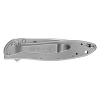 Kershaw Pocket Knife - Leek Drop Point Plain Edge Steel Blade Frame Lock | KW1660 ,