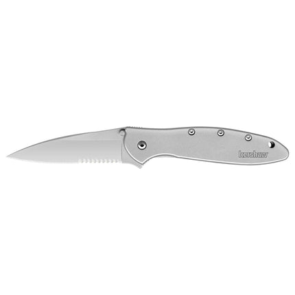 Kershaw Pocket Knife - Leek Partially Serrated Drop Point Blade Frame Lock | KW1660ST ,