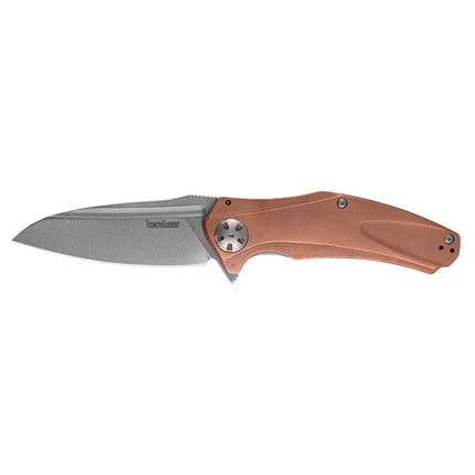 Kershaw Pocket Knife - Natrix XL CU Drop Point Plain Edge Steel Blade | KW7008CU ,